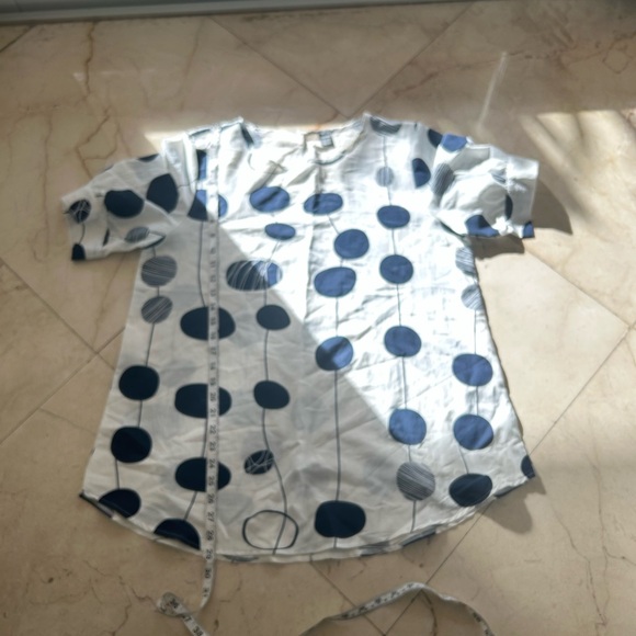 Gomorn polka dot top, size xl white/black, short sleeves - Picture 5 of 7